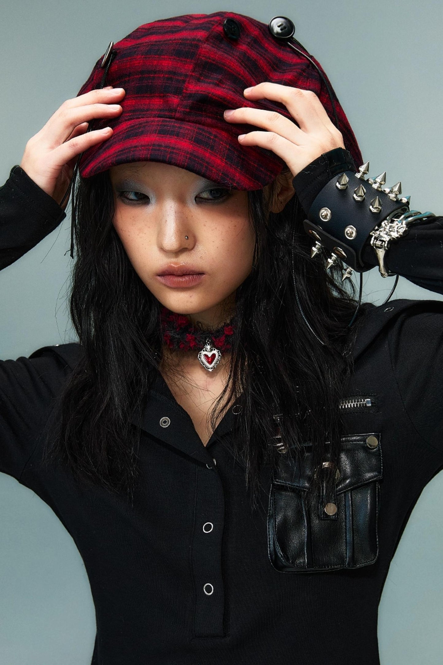 Red Vintage Newsboy Hat