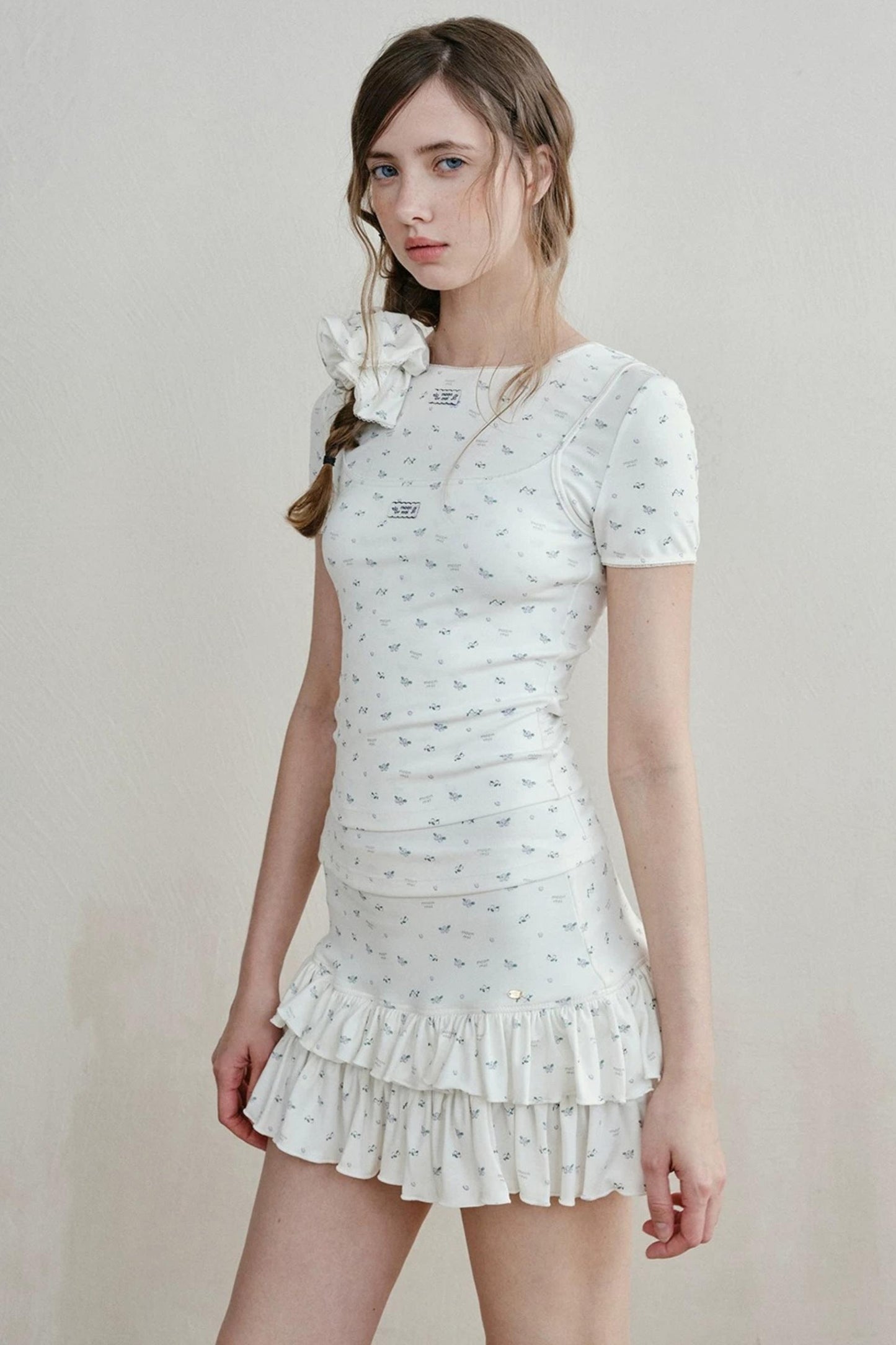 Floral Ruffled Cake Skirt