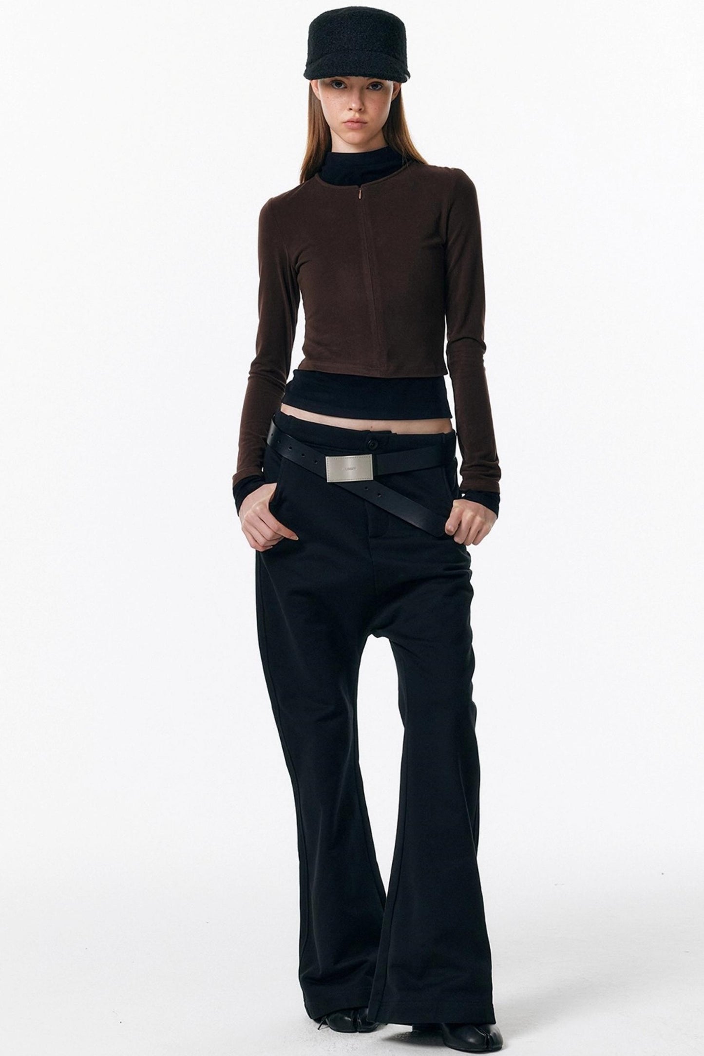 Micro-Flared Walking Pants