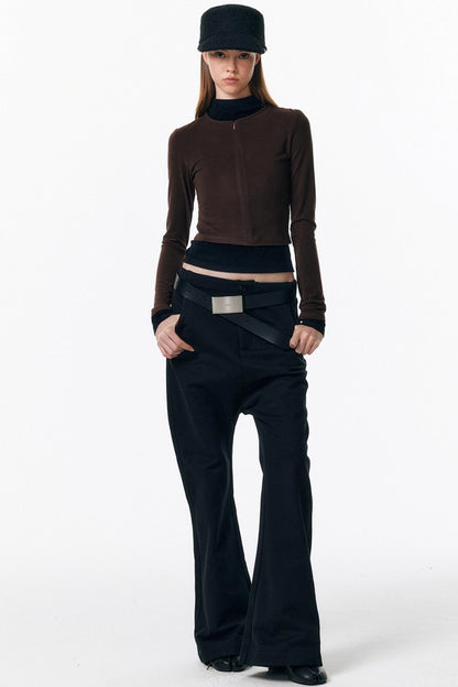 Micro-Flared Walking Pants