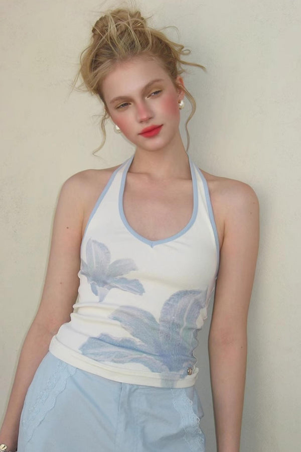 Sunset Floral V-Neck Camisole