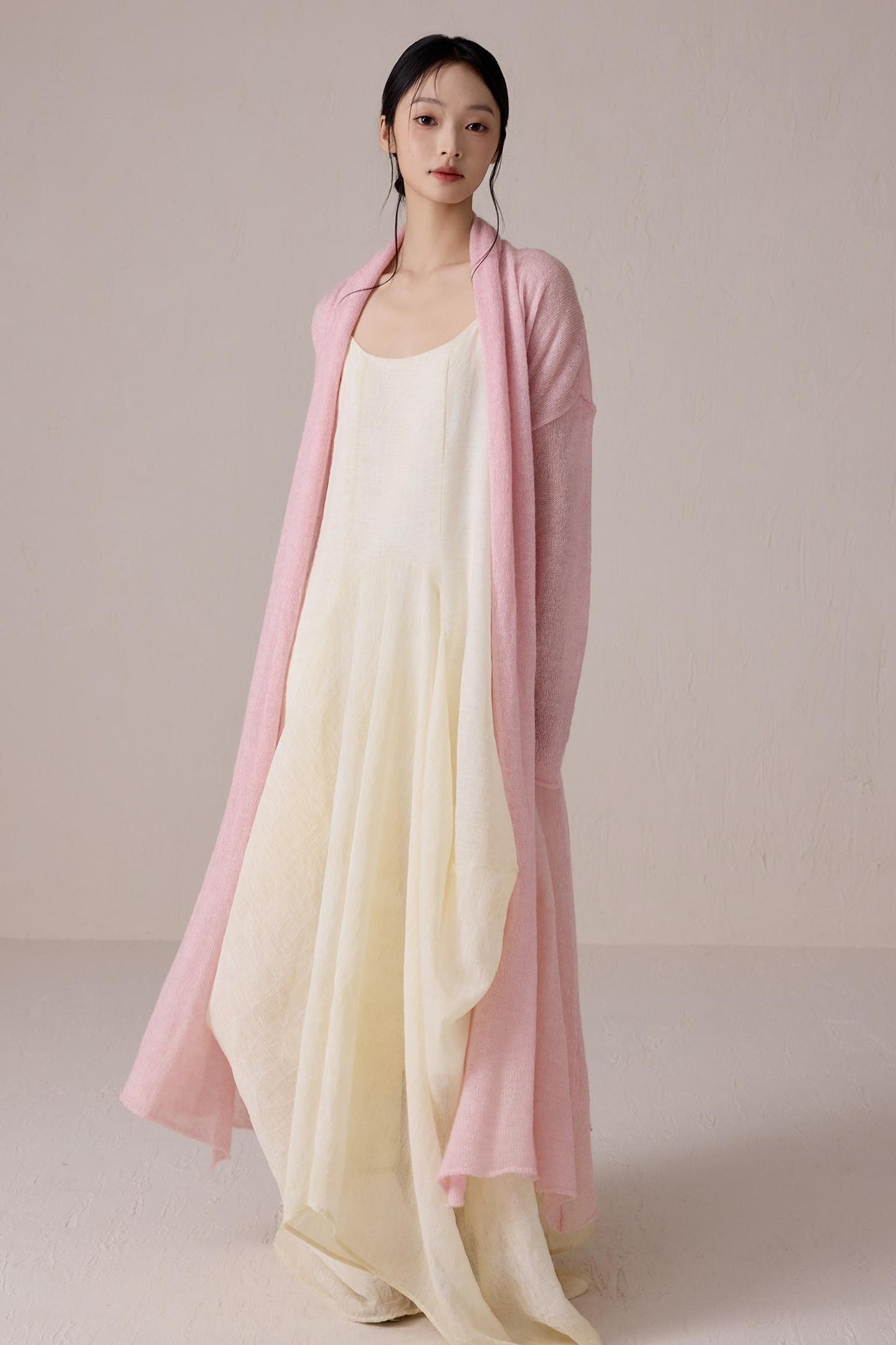 Pink Mohair Cardigan