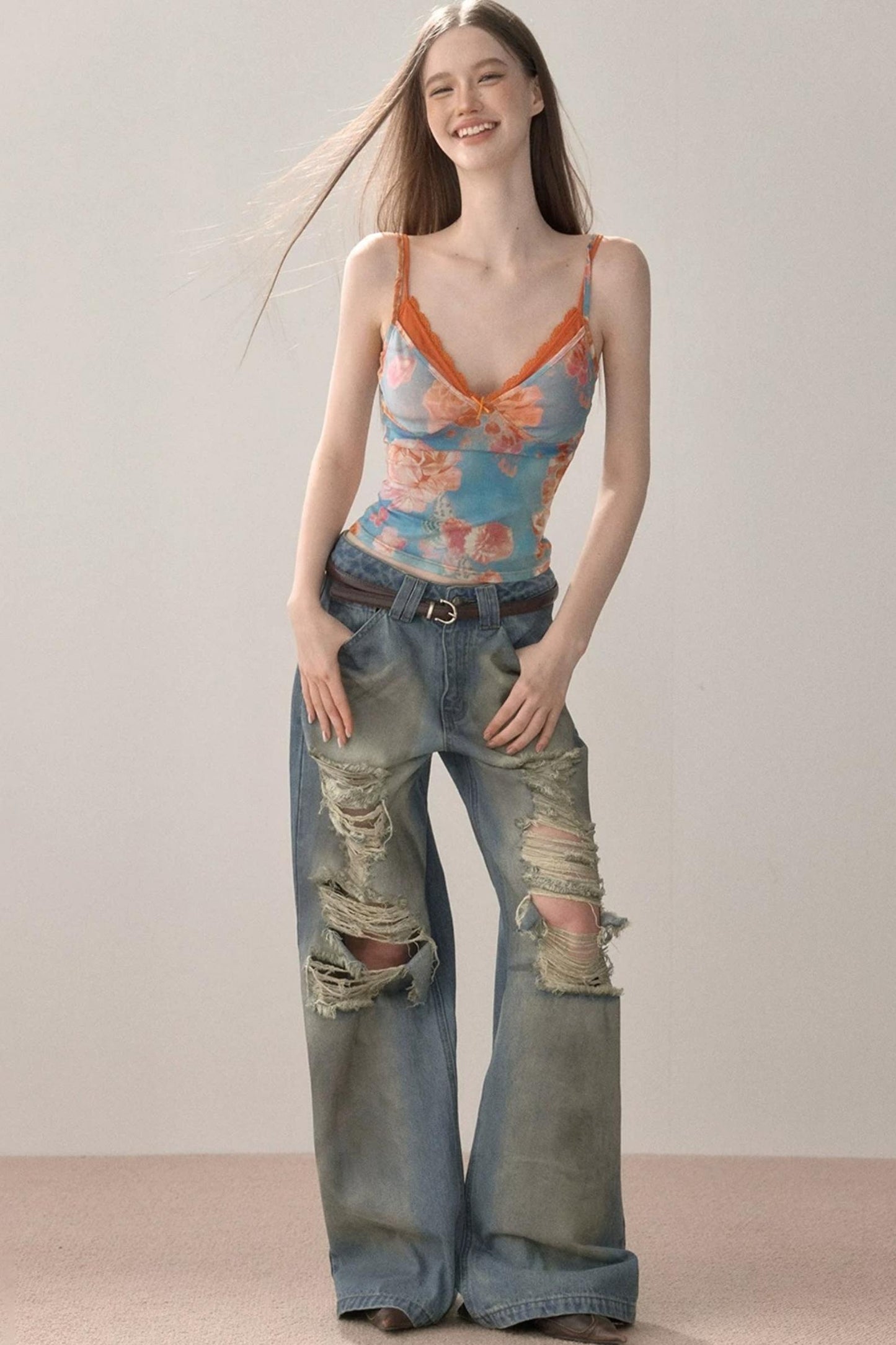 Lace Stitching Camisole Vest