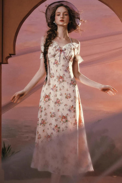 Starry Wisteria Lace Dress
