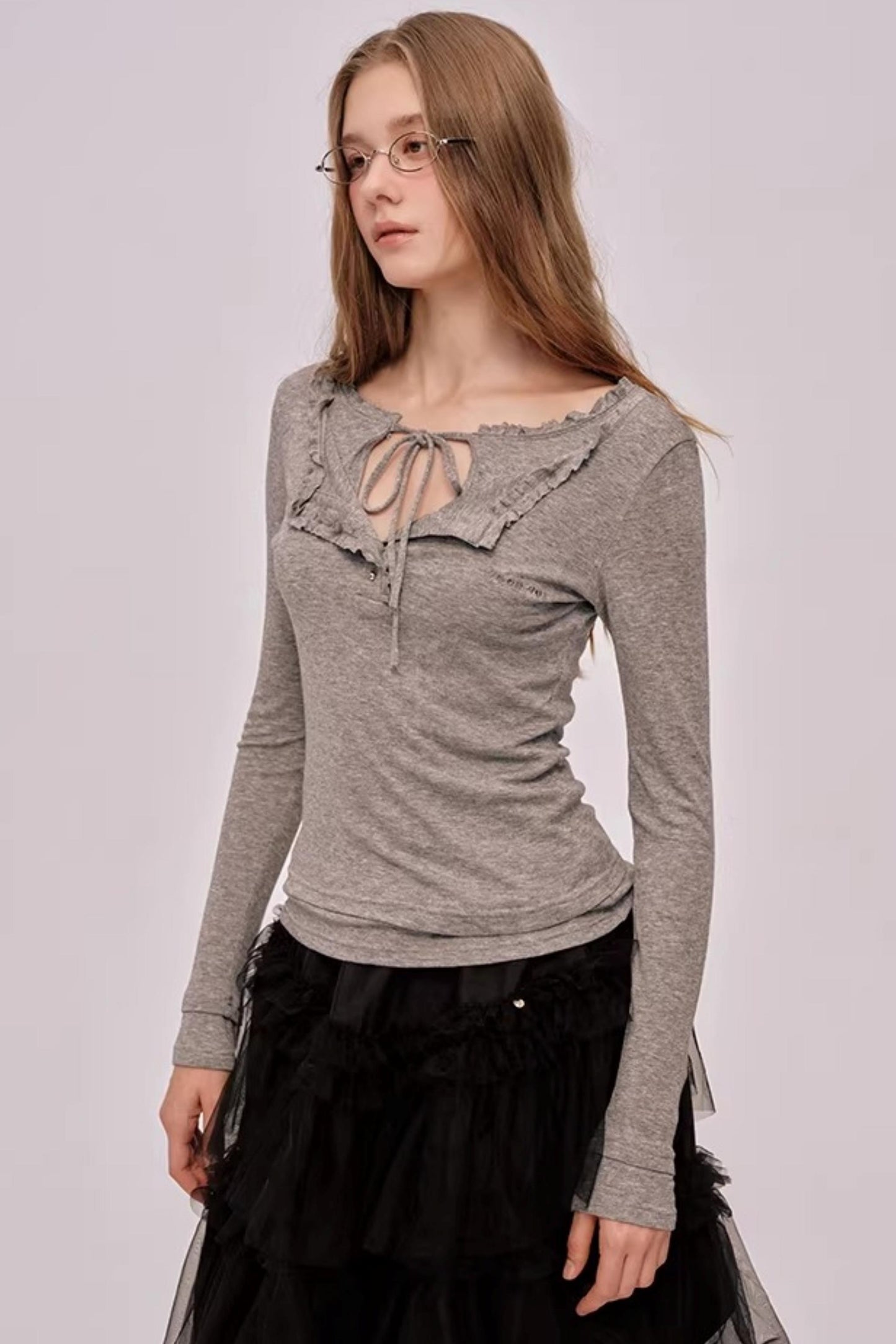 Layered Wave Lace Top