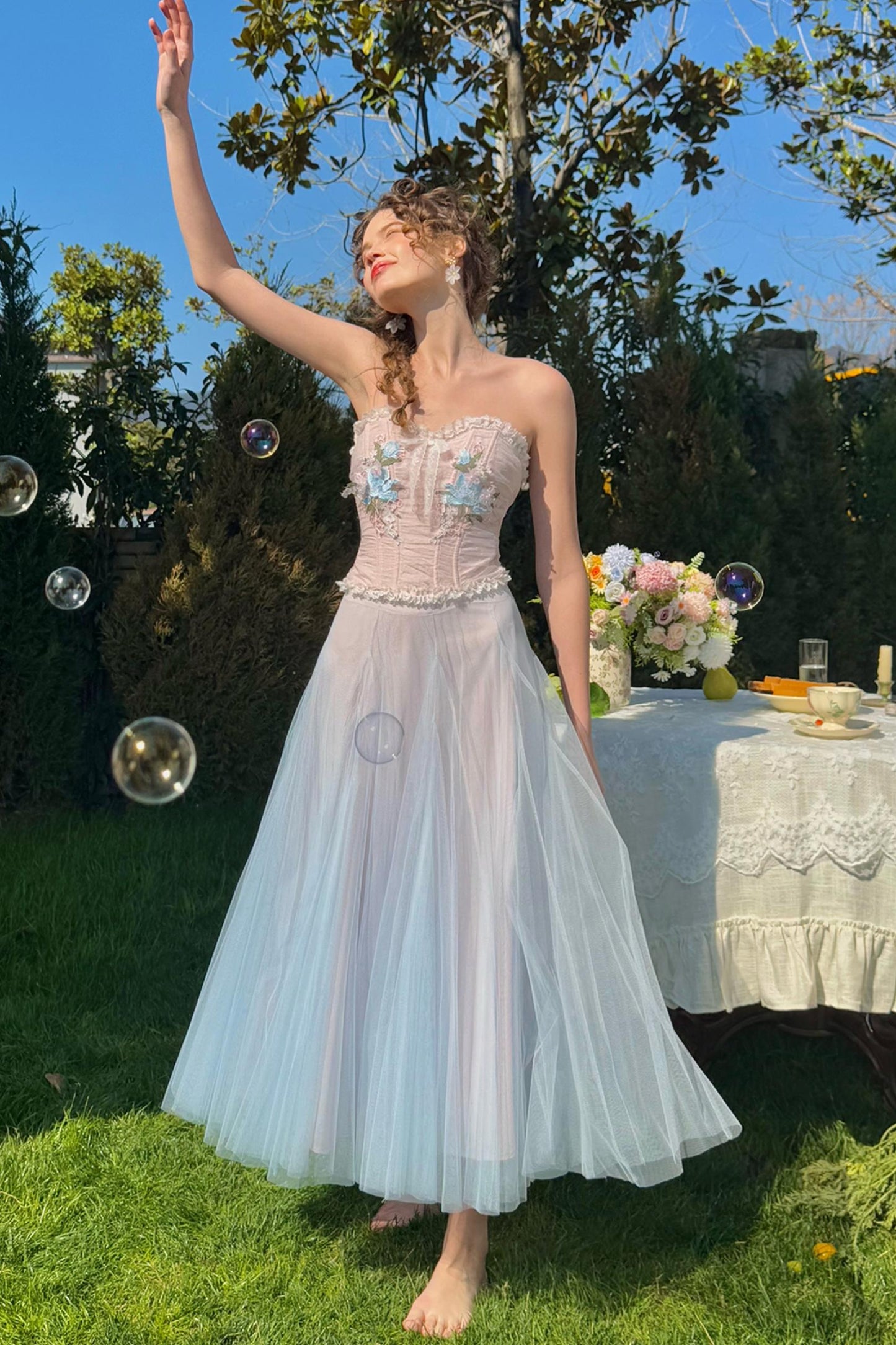 Blue Lily Bustier Set-Up