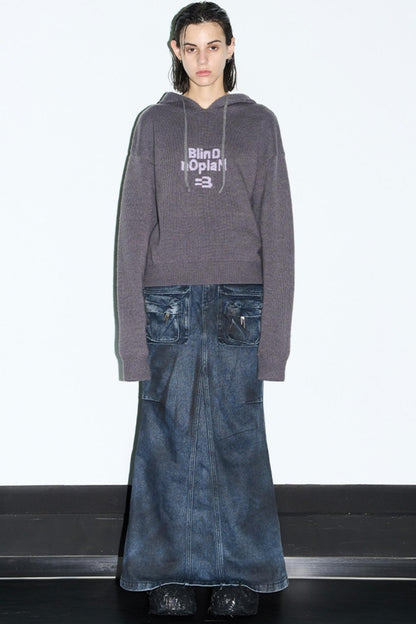 Aged Slim Fishtail Skirt