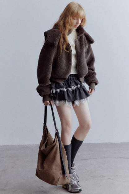 Lamb Cotton Crochet Woolen Vest