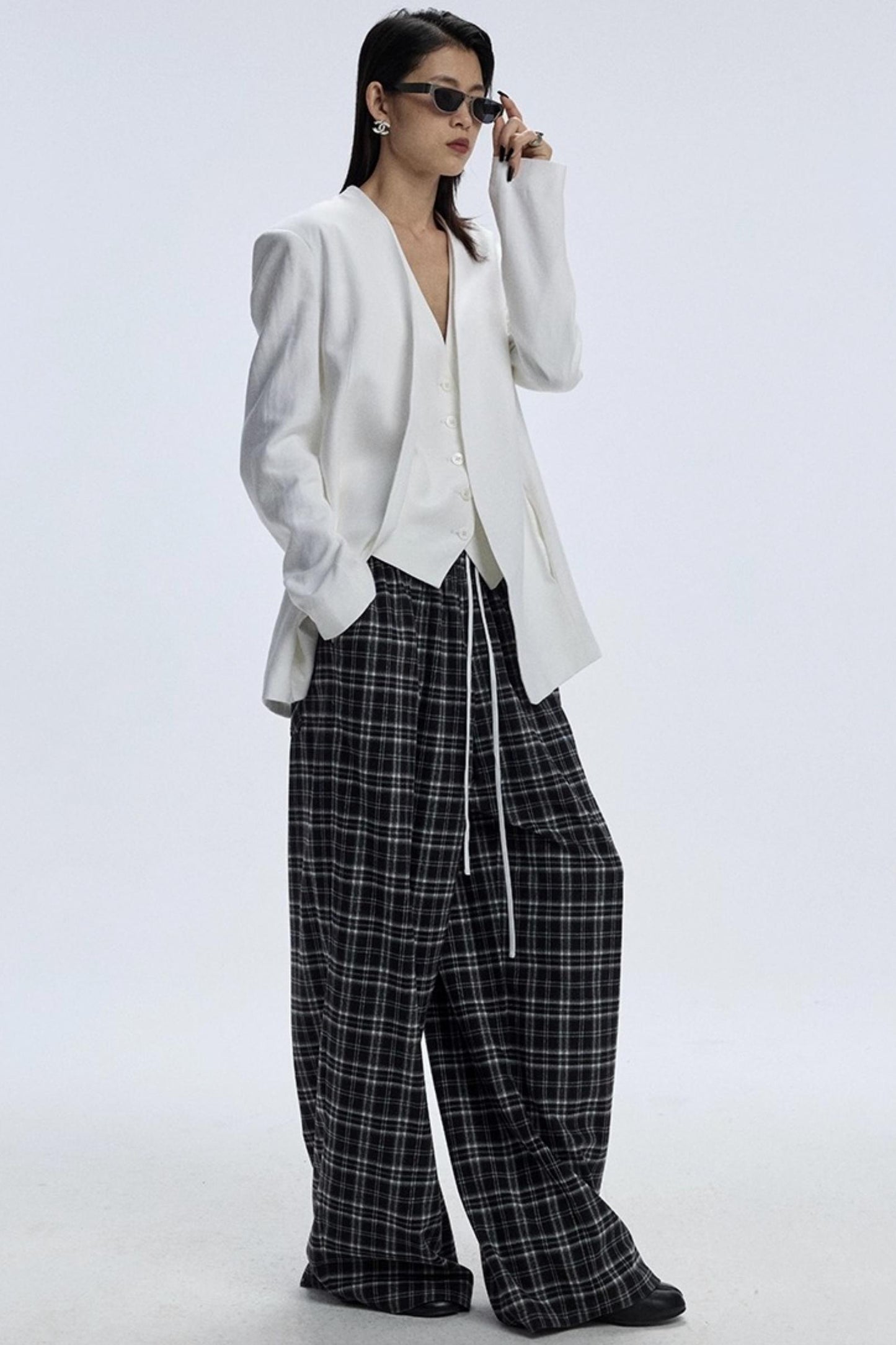 Soft Plaid Slacks