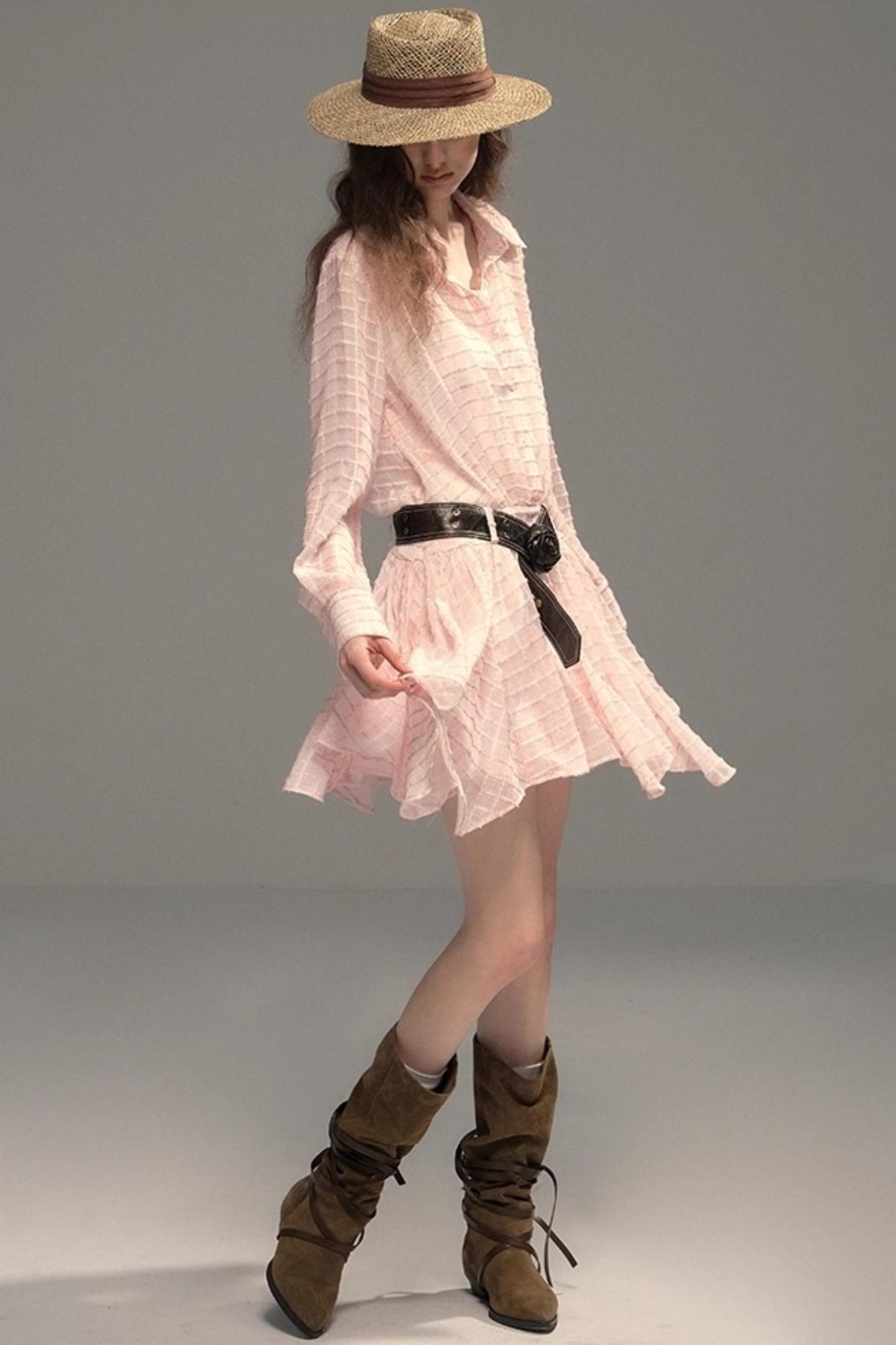 High-Tech Clear Check Dress