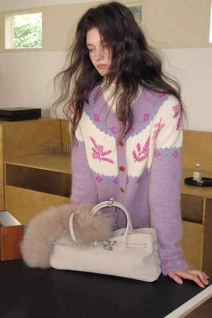 Cream Snow Vintage Cardigan