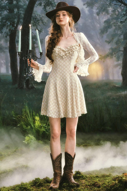 Temple Adventure Lace Dress Set-Up
