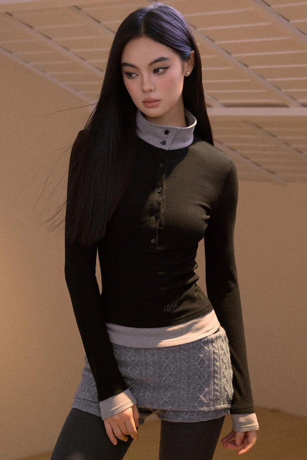 Color-Block Two-Piece T-Shirt