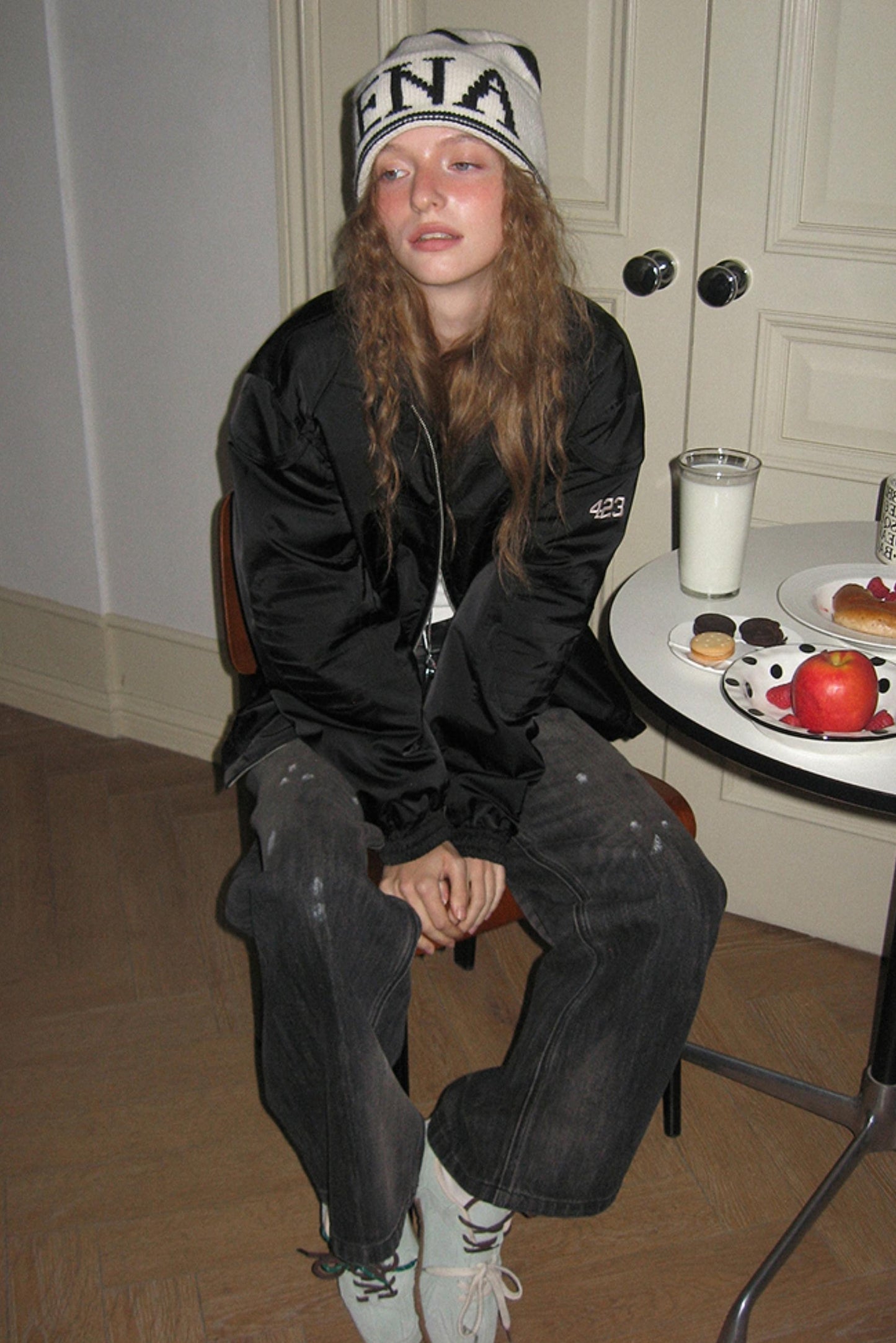 Uena Black Cotton Jacket