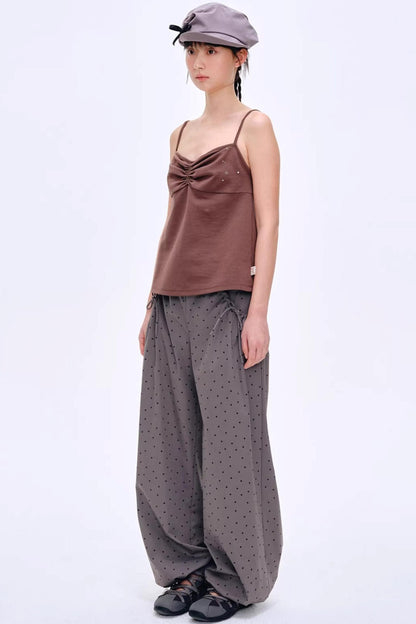 Versatile Dark Coffee-Colored Camisole