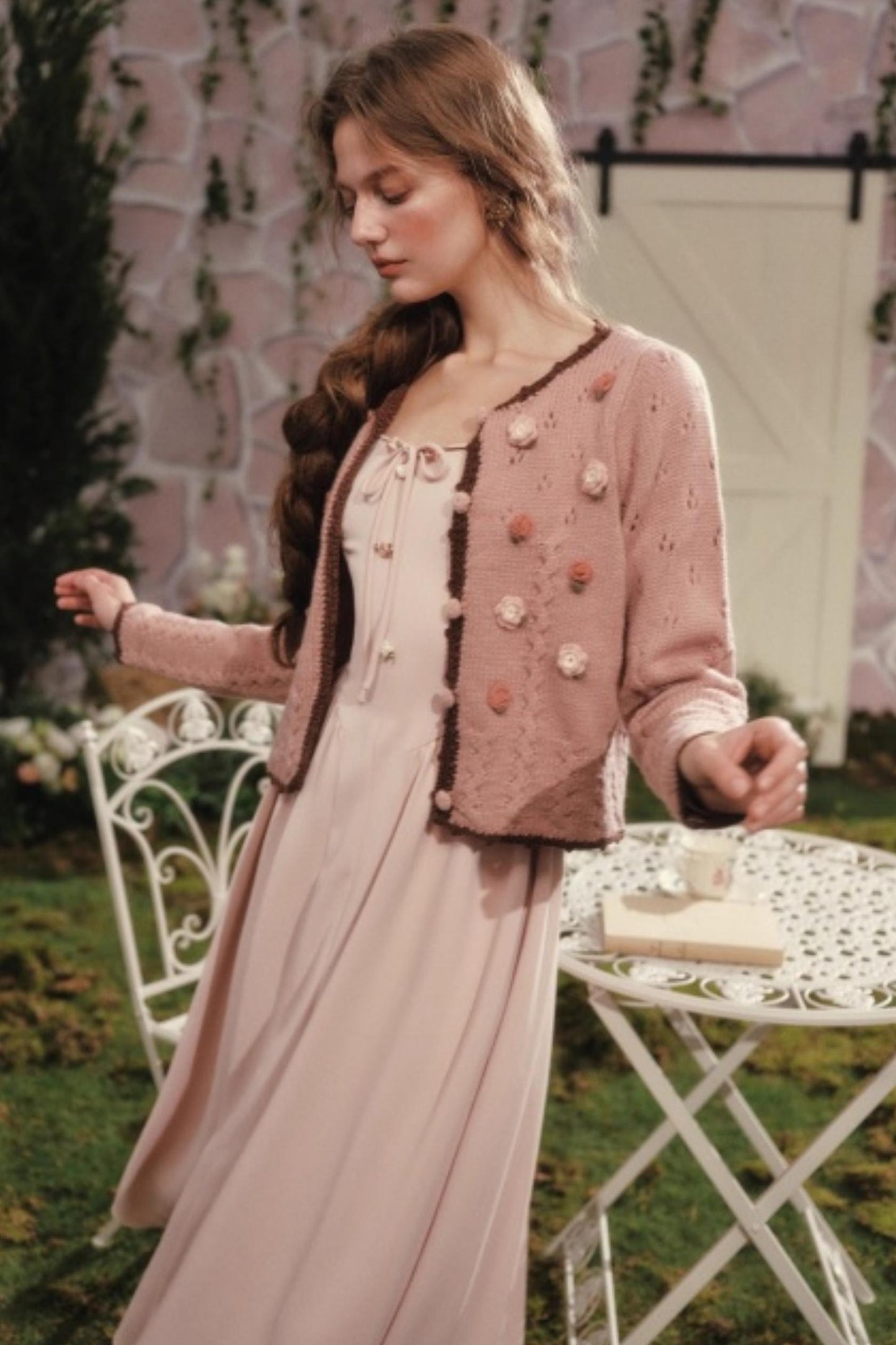 Vintage Lady Style Rose Retro Dress Set-Up