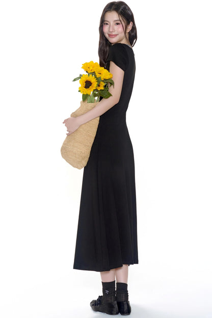 Color-Block Halter Dress