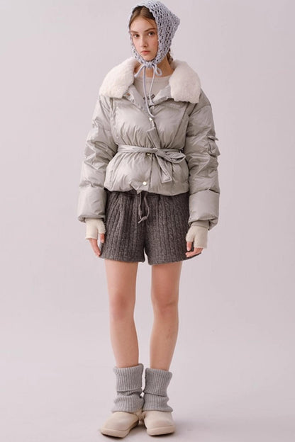 Knitted Twist Pattern Skirt Pants