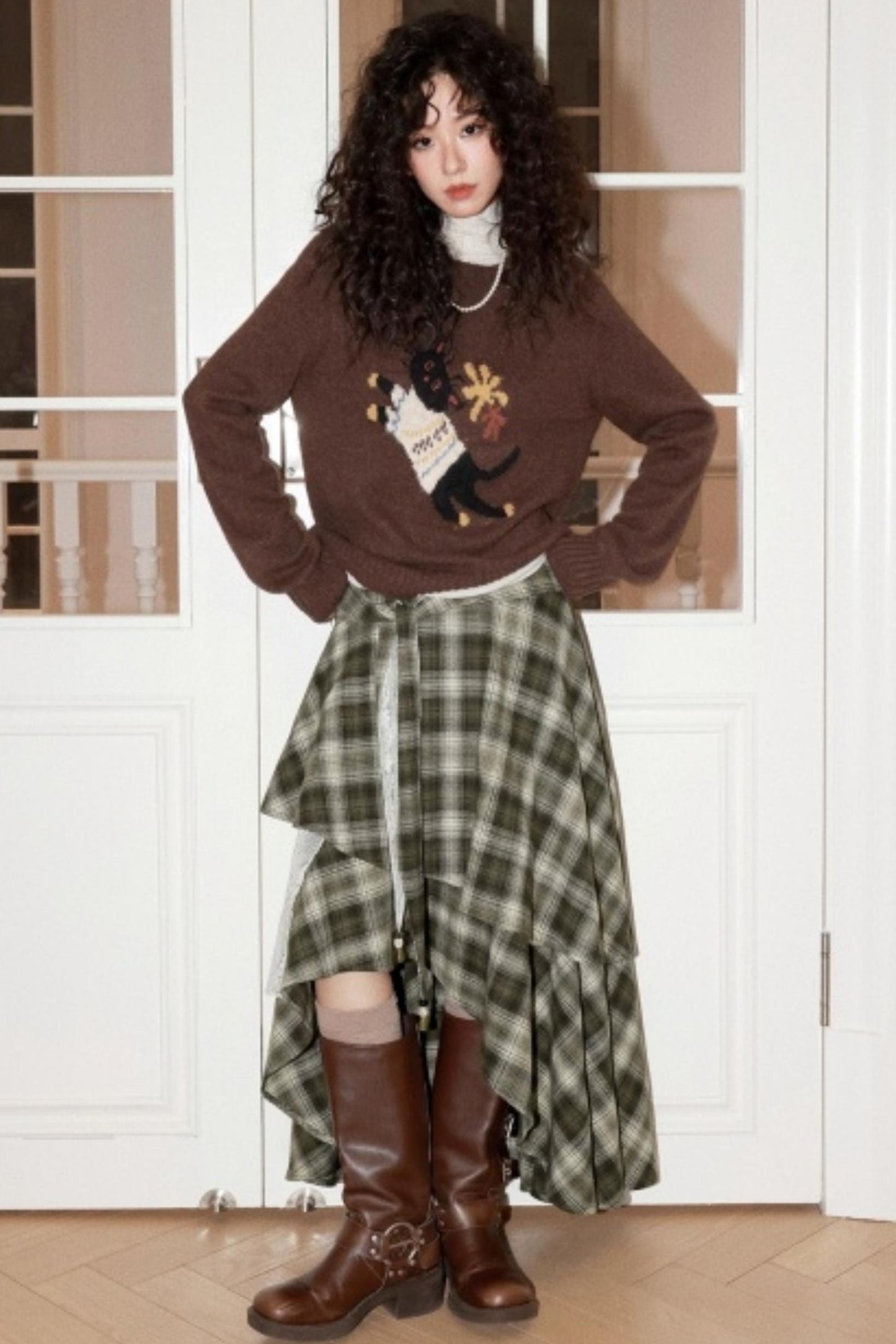 Irregular Patchwork Lace Skirt