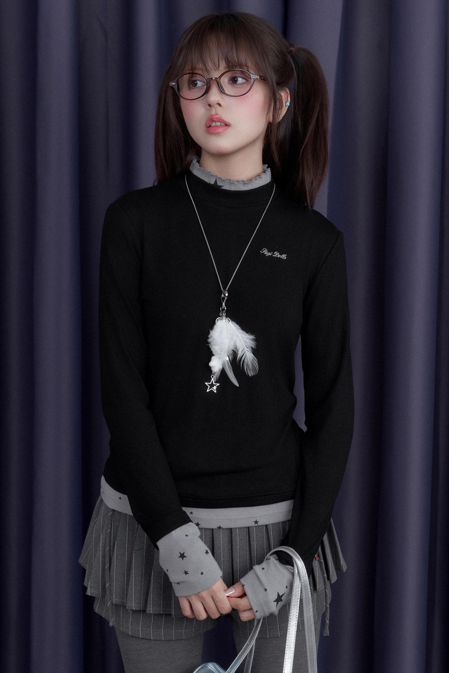 Fighting Spirit High-Neck Base T-Shirt