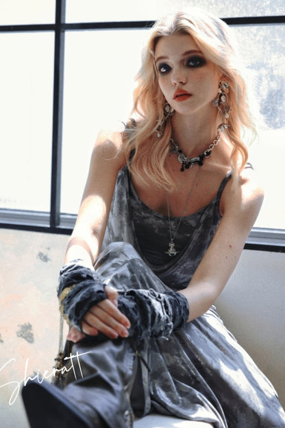 Urban Night Halter Asymmetrical Dress