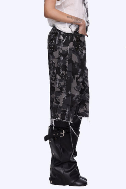 Camo Rivet Jeans