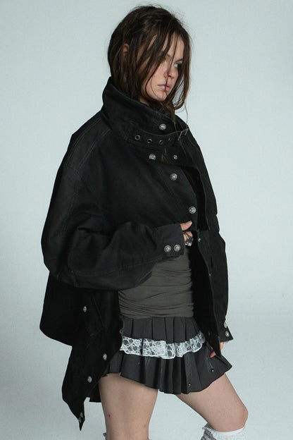 Detachable Two-Way Cargo Cotton Coat