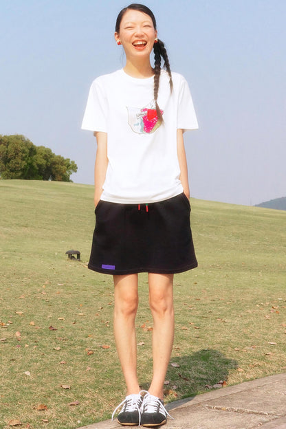 Hand-Painted Strawberry Tee