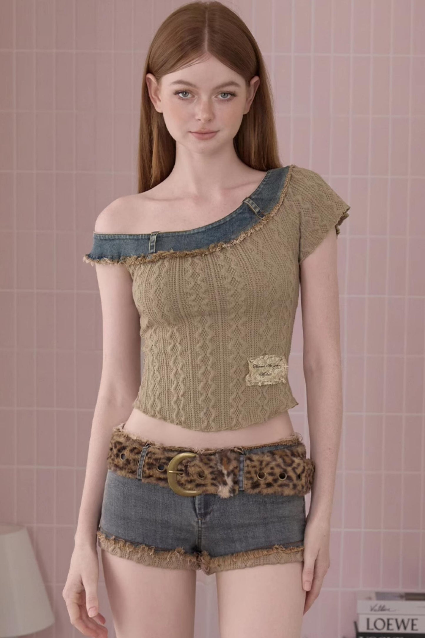 Distressed Denim Shorts