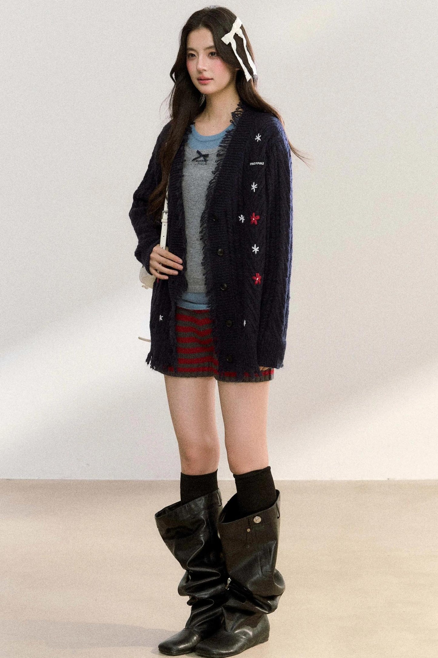 Floral V-Neck Cardigan