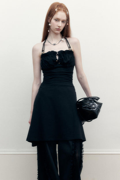 Black Beaded Summer Dress