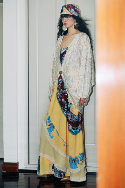 Jacquard Sunshade Cardigan