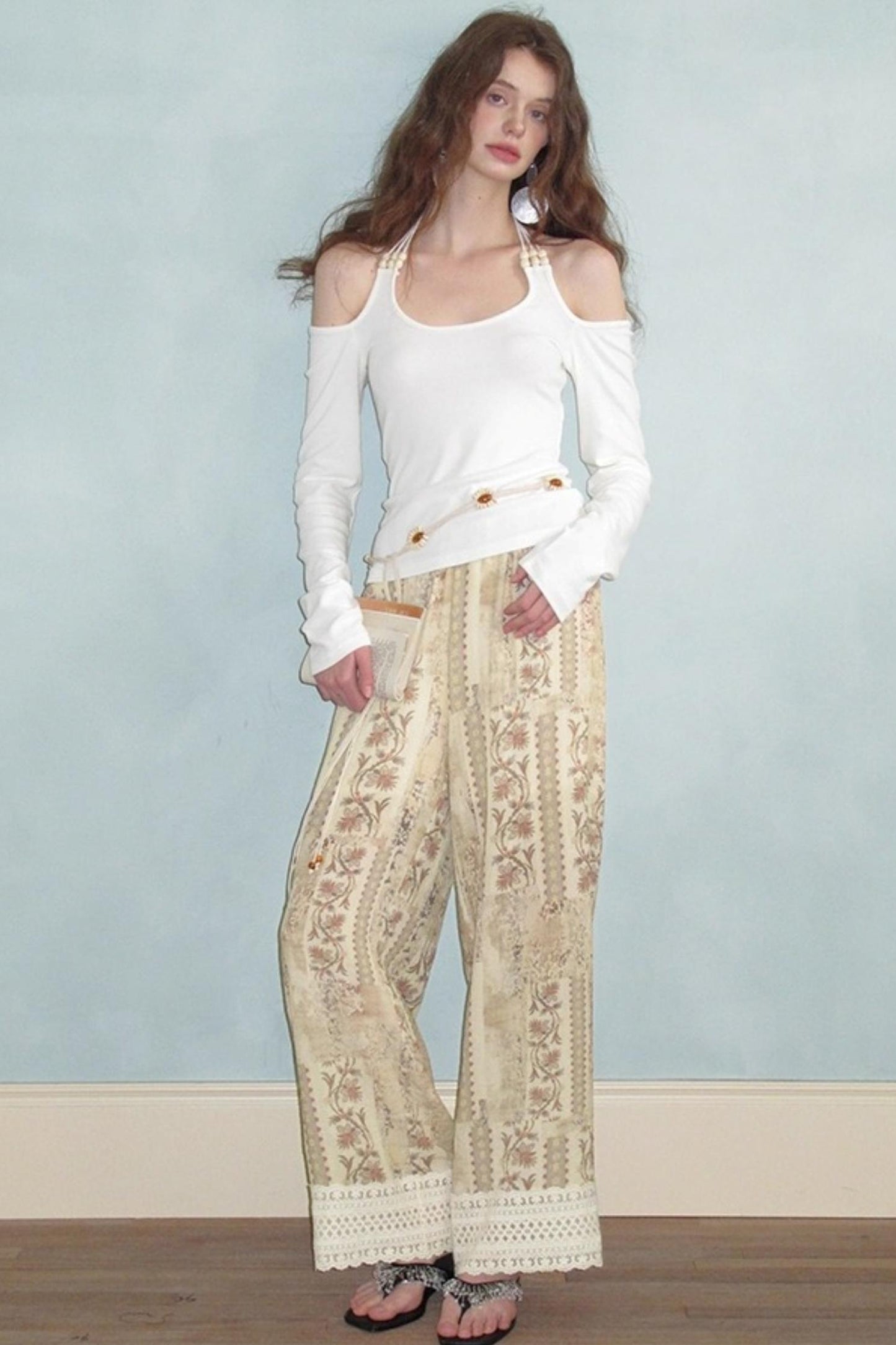 Neoclassical Vintage Lace Pants