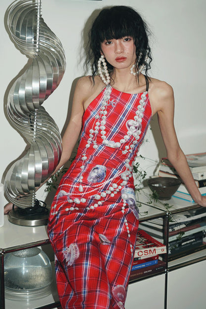 Pearl Backless Dress