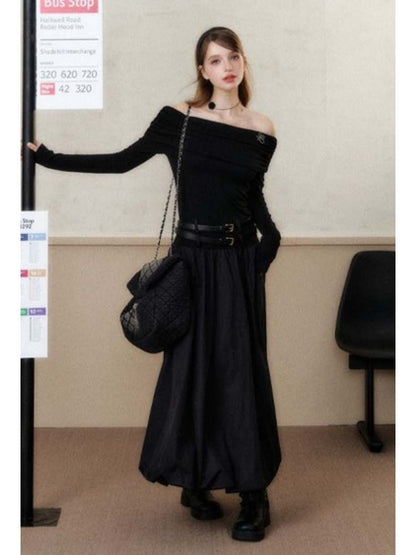 Luxury Slim Waist One Shoulder Dress