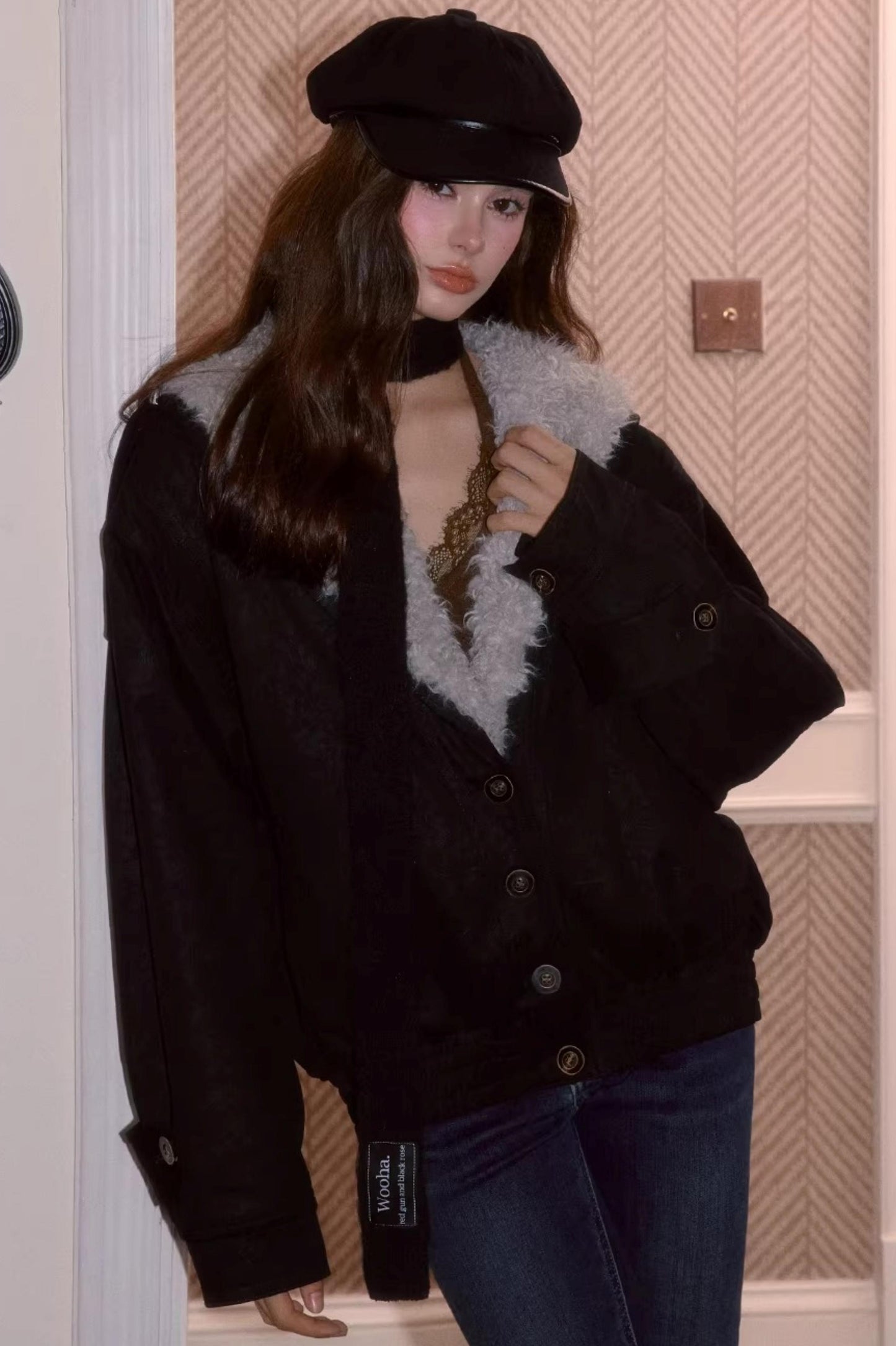 Faux Fur Vintage Jacket