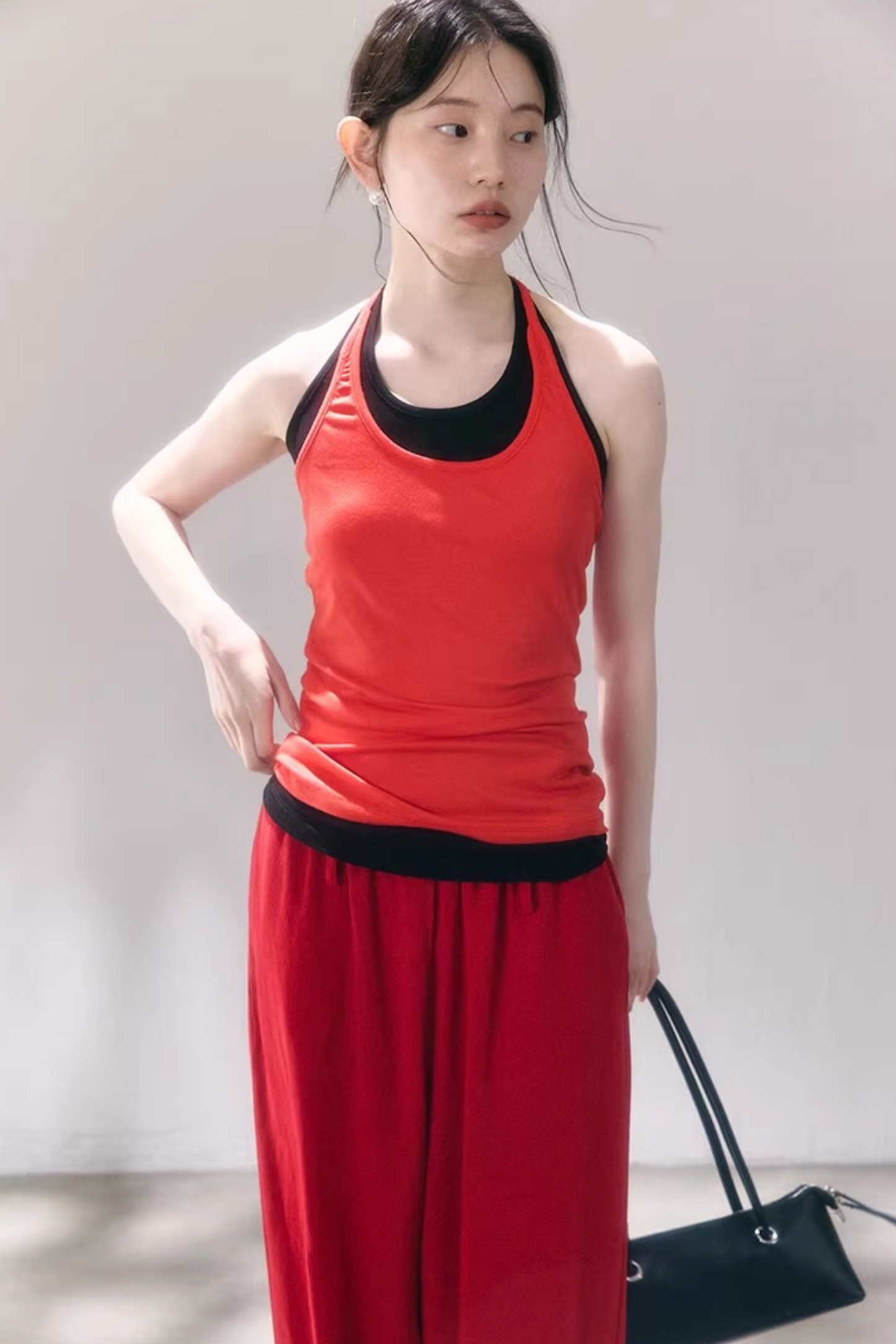 Layered U-Neck Camisole Top