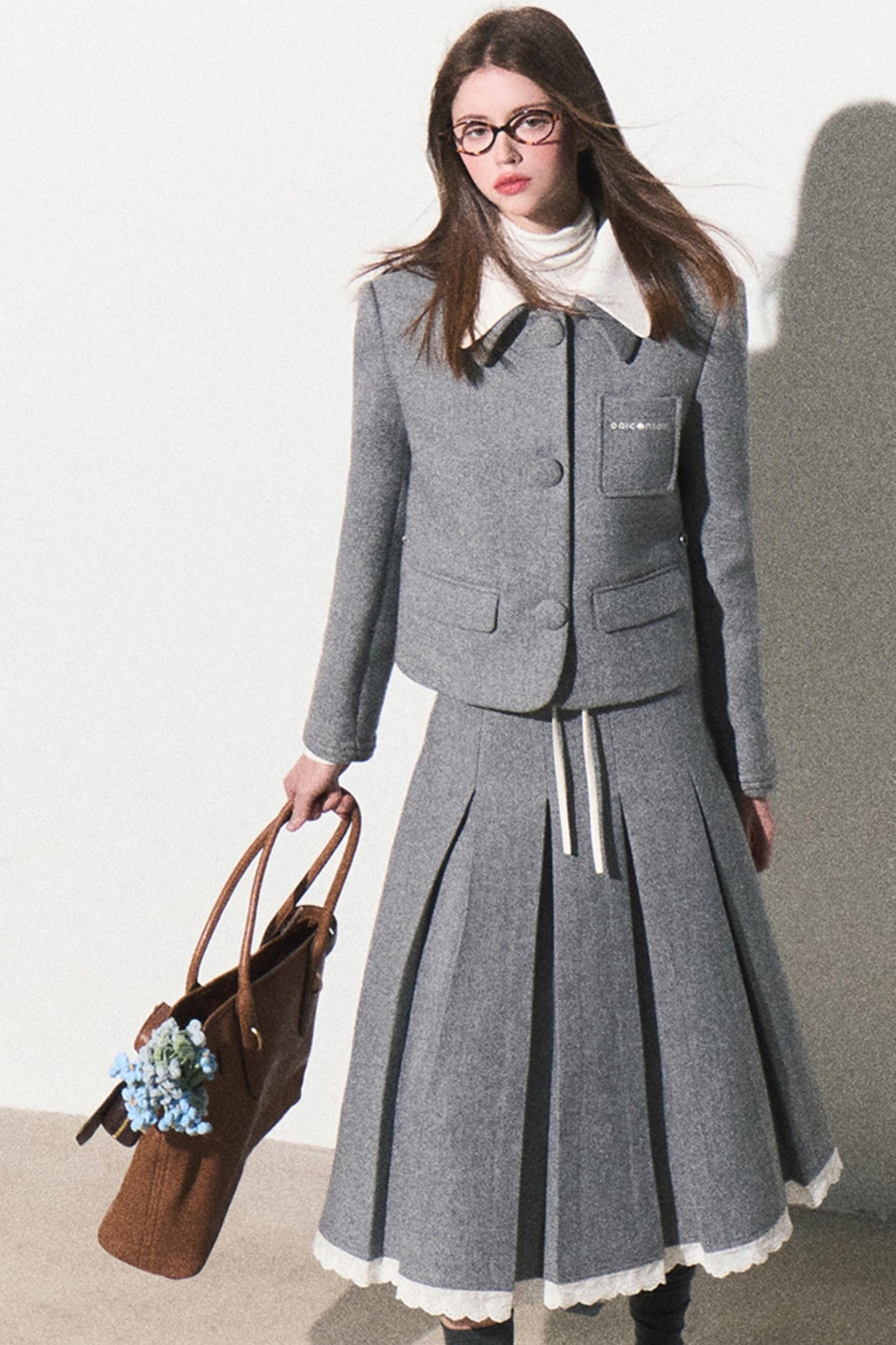 Luxury Tweed Jacket and Skirt Set-Up