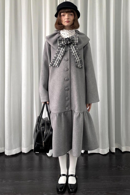 Vintage Plaid Bow Brooch