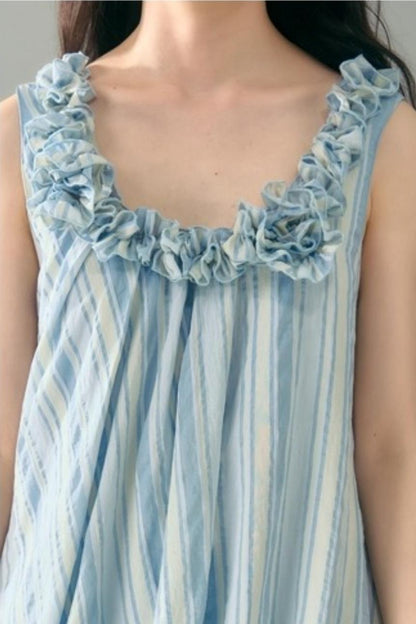 U-Neck Embroidered Dress