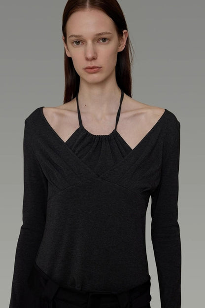 Irregular Neckline Knitwear