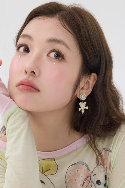 Two-Tone Pearl Earrings