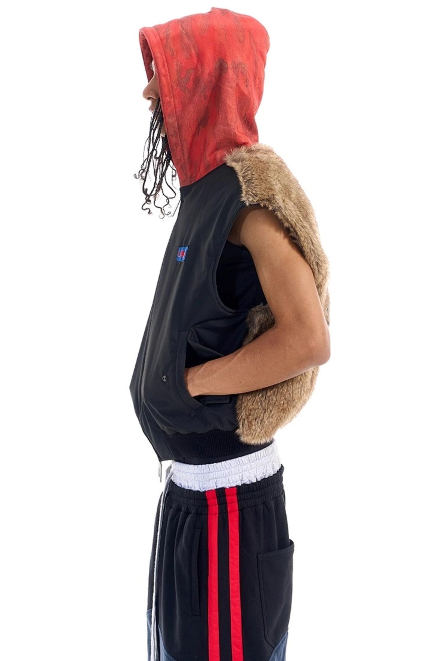 Patchwork Camouflage Hooded Jacket