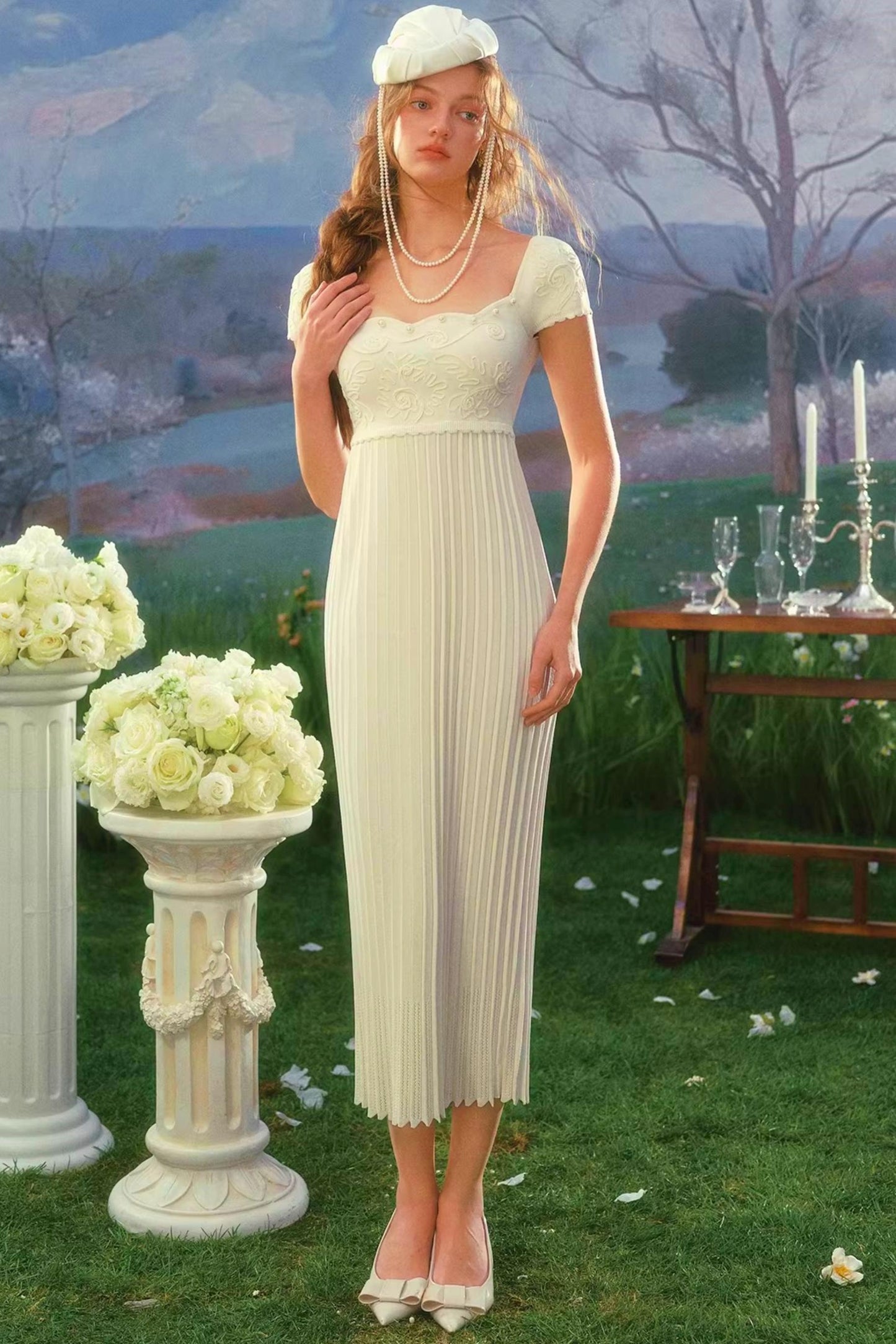 Artemis Lace Knit Dress