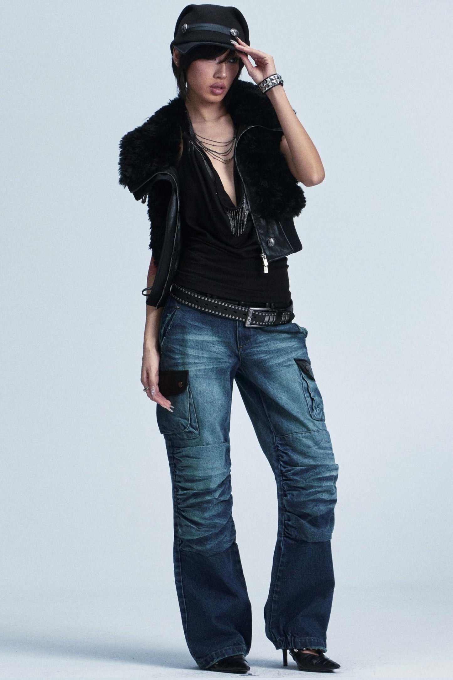 Retro Knitted Patchwork Hat