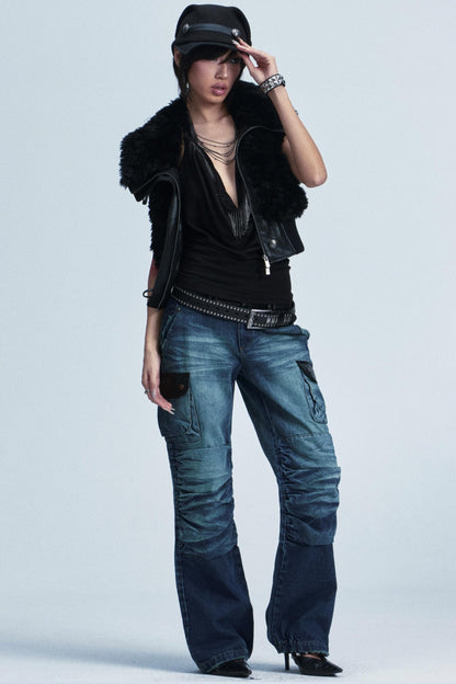 Retro Knitted Patchwork Hat