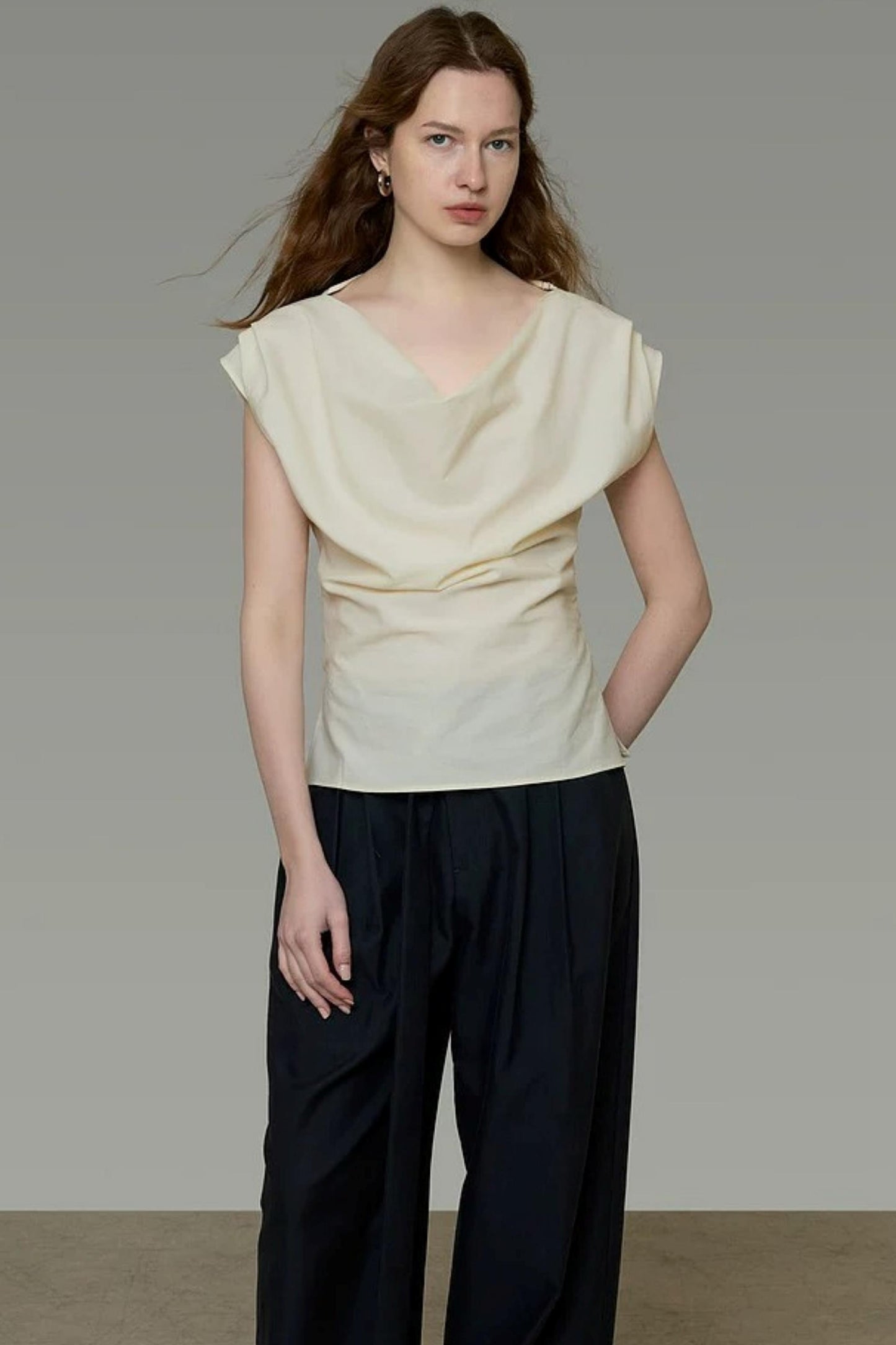 Flowing Collar Blouse