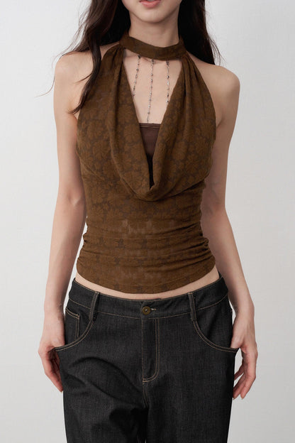 Lightweight Jacquard Swing Camisole