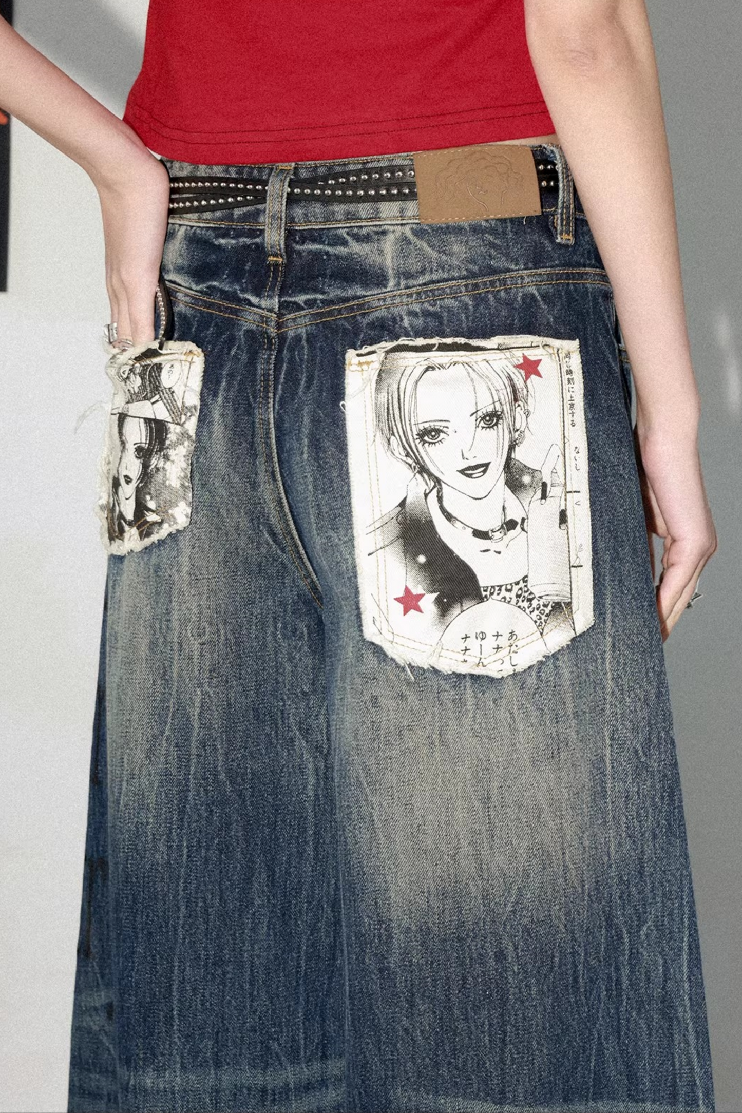 High-Waisted Flared Jeans