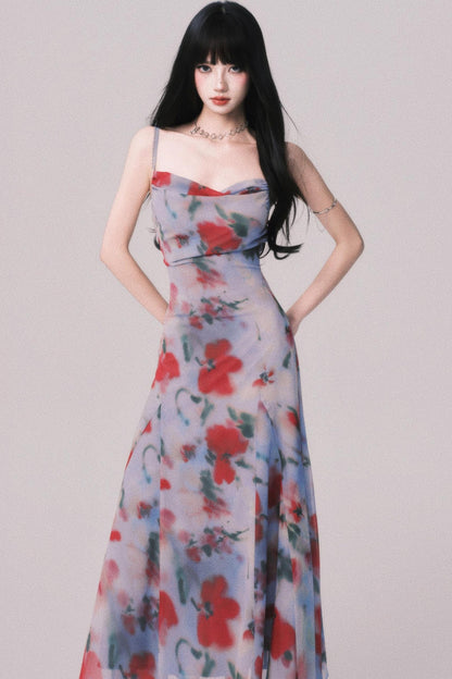 Seaside Swing Halter Dress